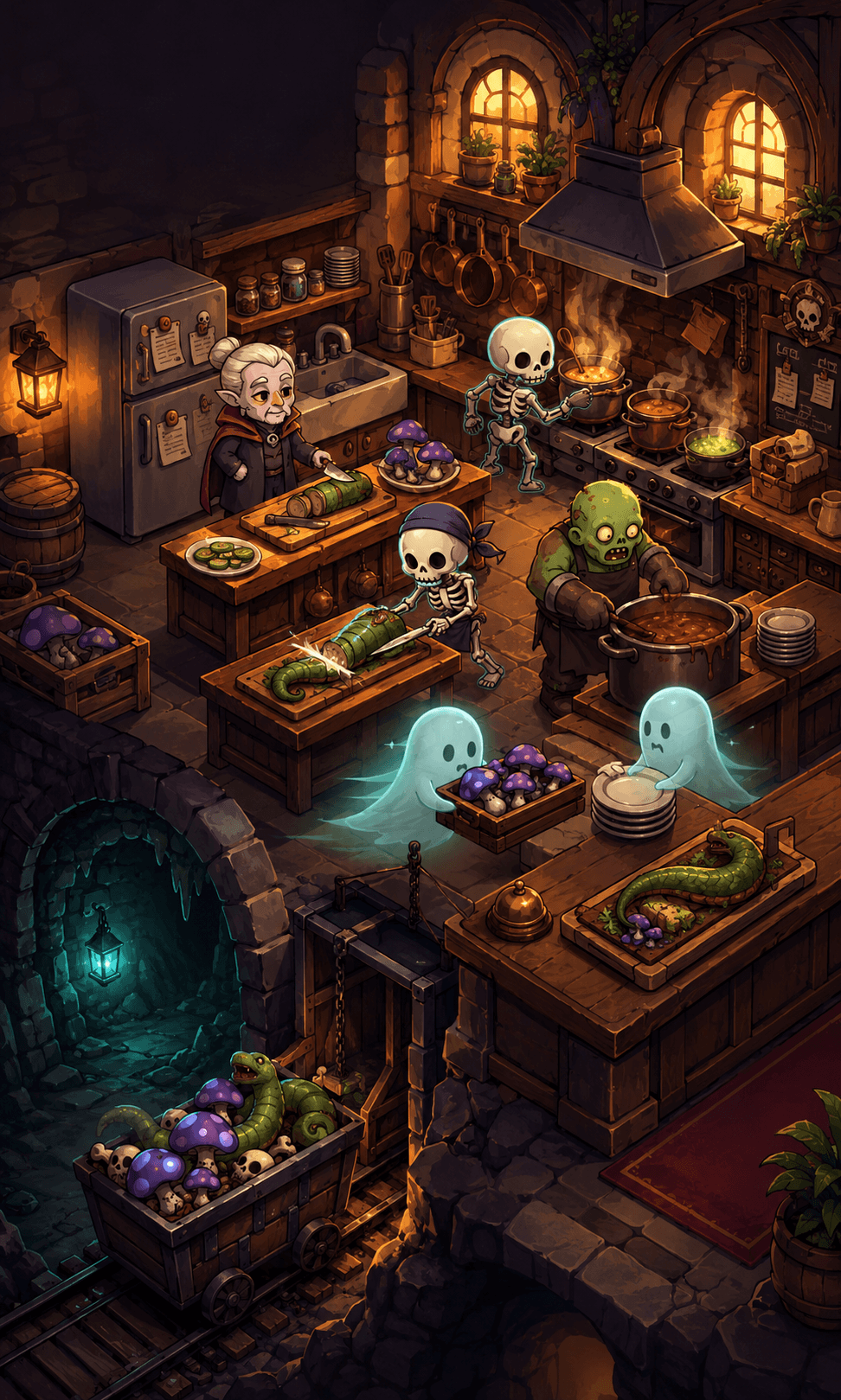 Undead Bistro Visual Concept